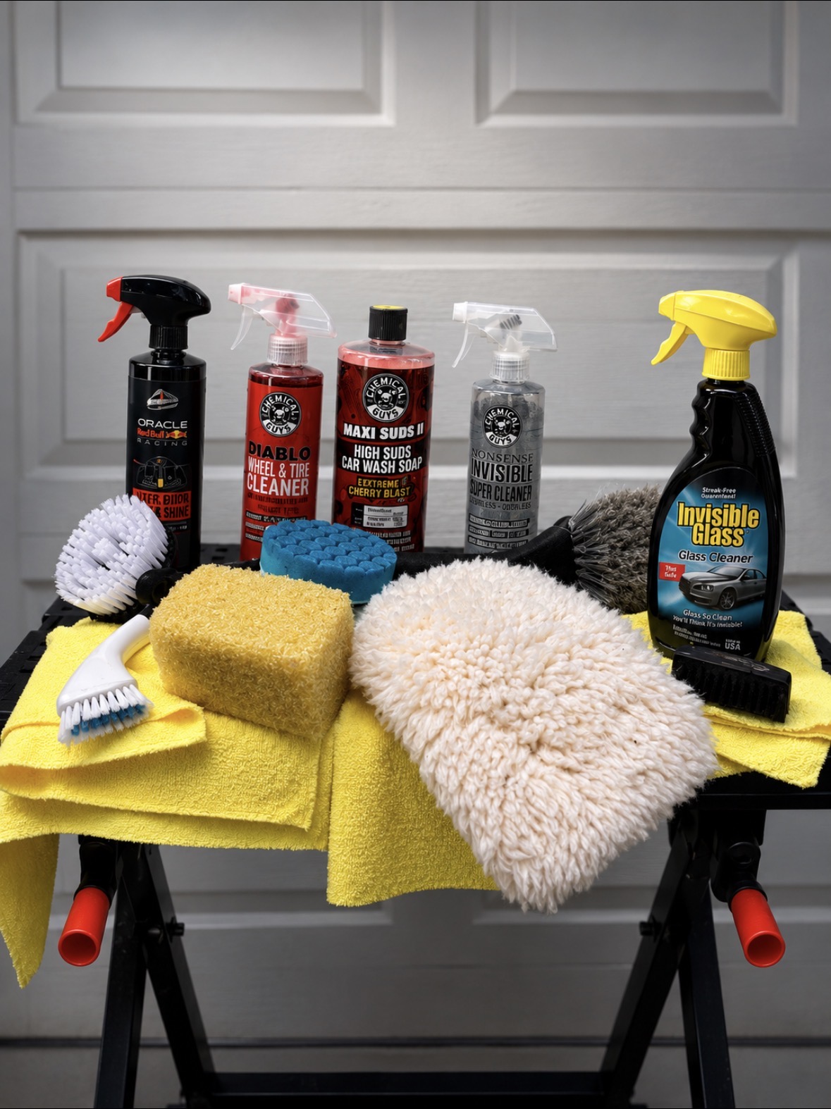 Professional auto detailing supplies, brushes and cleaners